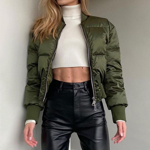 women's down & parkas winter woman casual zipper padded quilted coat elegant warm short baseball jacket green streetwear jackets for wo, Black
women's down & parkas winter woman casual zipper padded quilted coat elegant warm short baseball jacket green streetwear jackets for wo, Black