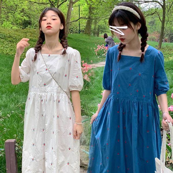 maternity dresses 2021 summer dress short sleeve square collar sweet tulips embroidery plus size pregnant woman vintage cute, White
maternity dresses 2021 summer dress short sleeve square collar sweet tulips embroidery plus size pregnant woman vintage cute, White