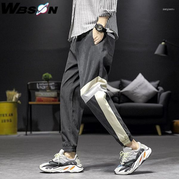 men's pants wbson 2021 casual men joggers reflective label harem baggy trousers male homme streetwear sport dcg9021, Black
men's pants wbson 2021 casual men joggers reflective label harem baggy trousers male homme streetwear sport dcg9021, Black