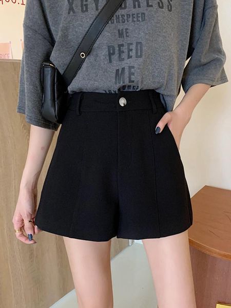 streetwear high waist shorts for women 2021 summer loose ladies office wear womens solid women's, White;black
streetwear high waist shorts for women 2021 summer loose ladies office wear womens solid women's, White;black