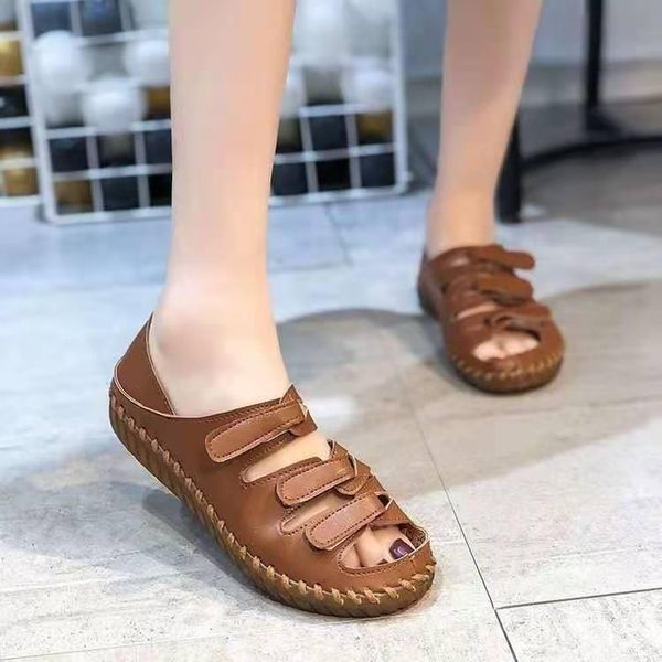 sandals 2021 summer baotou large size retro gladiator for women hole shoes women's flat soft sole sewing beach, Black
sandals 2021 summer baotou large size retro gladiator for women hole shoes women's flat soft sole sewing beach, Black