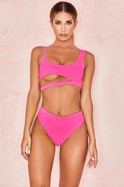 summer style candy color solid bikini hollow split swimsuit triangle out bikinis swimwear mujer women's, White;black
summer style candy color solid bikini hollow split swimsuit triangle out bikinis swimwear mujer women's, White;black