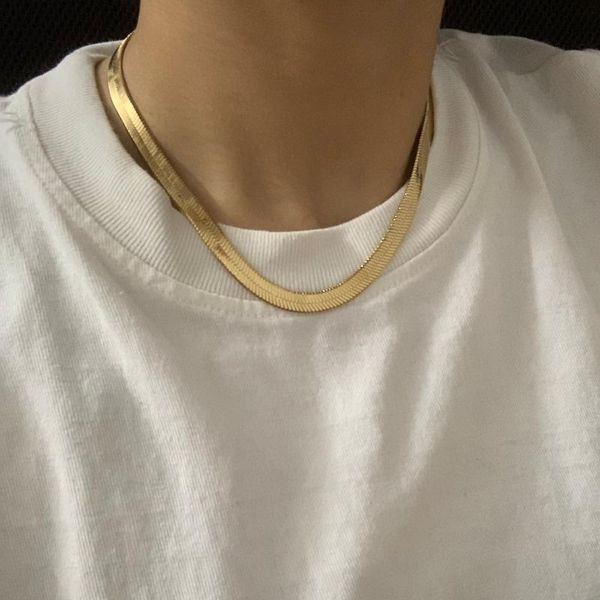 chains 7mm 10mm snake chain for women men gold color stainless steel flat herringbone choker necklace hip hop fashion jewelry gift, Silver
chains 7mm 10mm snake chain for women men gold color stainless steel flat herringbone choker necklace hip hop fashion jewelry gift, Silver
