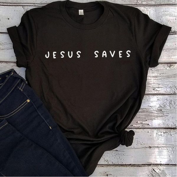women's t-shirt jesus saves t shirt women christian black aesthetic faith religious cartoon tshirts cute, White
women's t-shirt jesus saves t shirt women christian black aesthetic faith religious cartoon tshirts cute, White