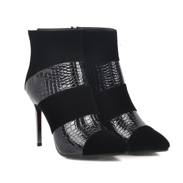 size 33 to 43 with box red bottom high heels black patchwork embossed pu leather luxury designer women boots
size 33 to 43 with box red bottom high heels black patchwork embossed pu leather luxury designer women boots