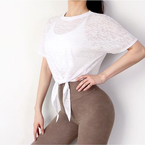 women running loose short sleeve sport t shirt frivolous breathable bandage quick-drying yoga tee outfit
women running loose short sleeve sport t shirt frivolous breathable bandage quick-drying yoga tee outfit