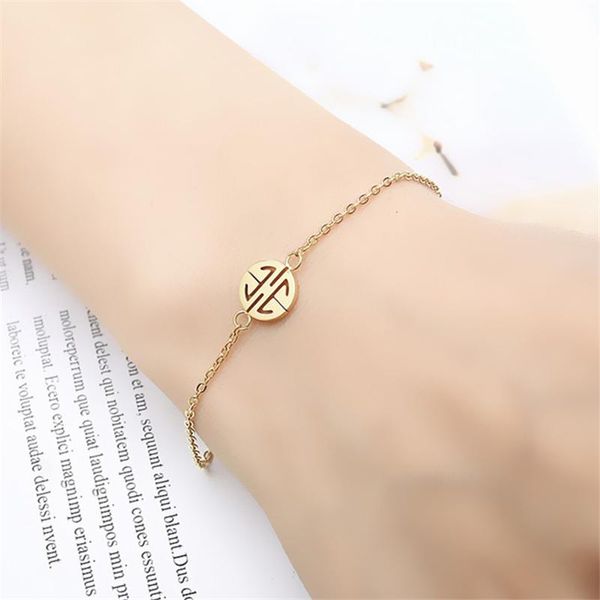 charm bracelets korean style classic lucky life golden charms original snap tennis chain simple woman female bracelet, Golden;silver
charm bracelets korean style classic lucky life golden charms original snap tennis chain simple woman female bracelet, Golden;silver