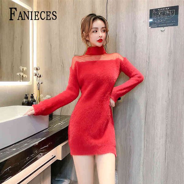 autumn winter women knitted sweater dresses female high neck warm long sleeve mink mini short dress vestido de mulher robe 210520, Black;gray
autumn winter women knitted sweater dresses female high neck warm long sleeve mink mini short dress vestido de mulher robe 210520, Black;gray