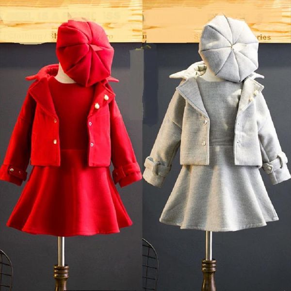 2 10 year children clothing girls tracksuits red coat dress hat 3 pcs sets girl set for party kids clothes, White
2 10 year children clothing girls tracksuits red coat dress hat 3 pcs sets girl set for party kids clothes, White