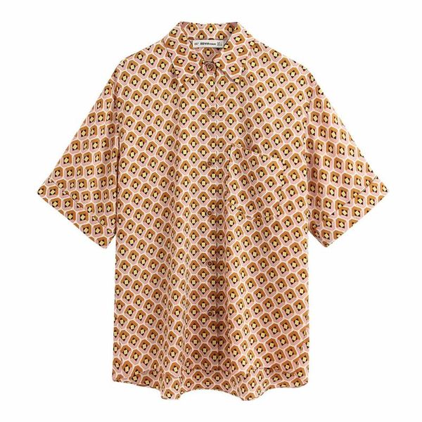 women's blouses & shirts 2021 summer french niche casual loose lapel seven-point sleeve pajamas thin printed shirt, White
women's blouses & shirts 2021 summer french niche casual loose lapel seven-point sleeve pajamas thin printed shirt, White