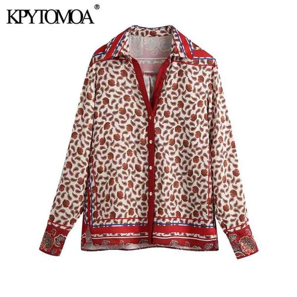 women fashion paisley print button-up blouses vintage long sleeve side vents female shirts blusas chic 210420, White
women fashion paisley print button-up blouses vintage long sleeve side vents female shirts blusas chic 210420, White