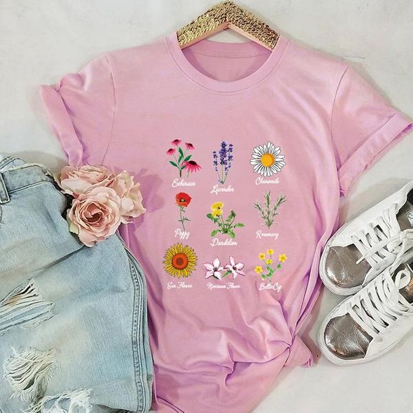 women's t-shirt floral daisy print 100% cotton short-sleeved women tshirt plus fashion harajuku shirts for, White
women's t-shirt floral daisy print 100% cotton short-sleeved women tshirt plus fashion harajuku shirts for, White