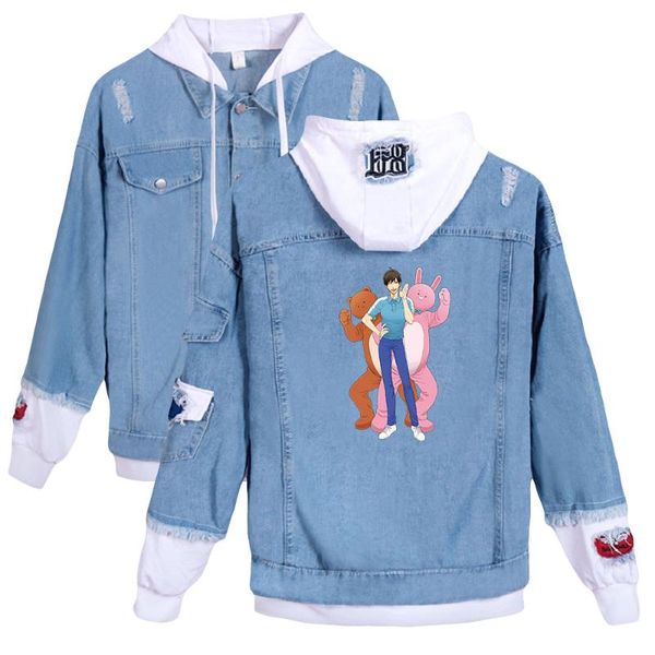 men's jackets 2021 anime denim jacket life lessons with uramichi oniisan 2d print casual men women clothes, Black;brown
men's jackets 2021 anime denim jacket life lessons with uramichi oniisan 2d print casual men women clothes, Black;brown