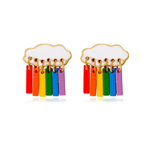 stud korean fashion rainbow 2021 trendy earrings for women elegant cute cloud drop unusual aretes de mujer brincos feminino jewelry, Golden;silver
stud korean fashion rainbow 2021 trendy earrings for women elegant cute cloud drop unusual aretes de mujer brincos feminino jewelry, Golden;silver