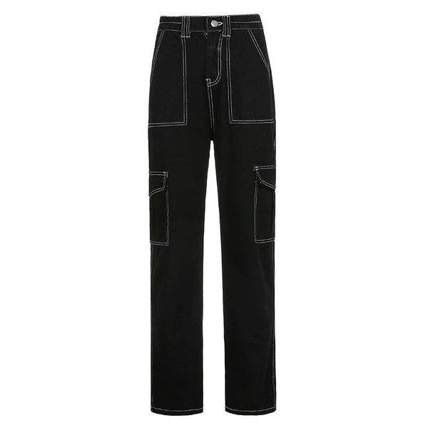 spring autumn women black jeans fashion pockets streetwear cotton high waist straight denim trouser loose pants harajuku women's, Blue
spring autumn women black jeans fashion pockets streetwear cotton high waist straight denim trouser loose pants harajuku women's, Blue