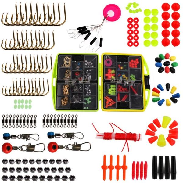 fishing accessories 188pcs tackle box kit 24 compartments full loaded hook spoon water-resistant swivels sinker
fishing accessories 188pcs tackle box kit 24 compartments full loaded hook spoon water-resistant swivels sinker