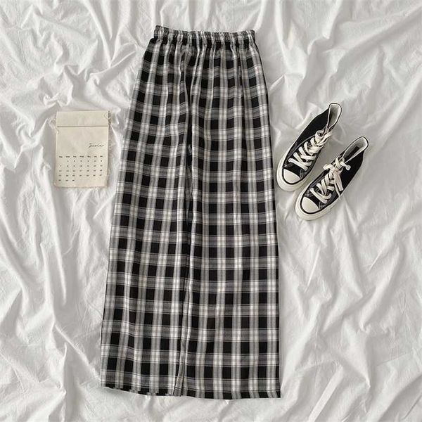 mooirue autumn women pants checker casual korean elastic high waist loose wide leg harajuku trousers 211115, Black;white
mooirue autumn women pants checker casual korean elastic high waist loose wide leg harajuku trousers 211115, Black;white