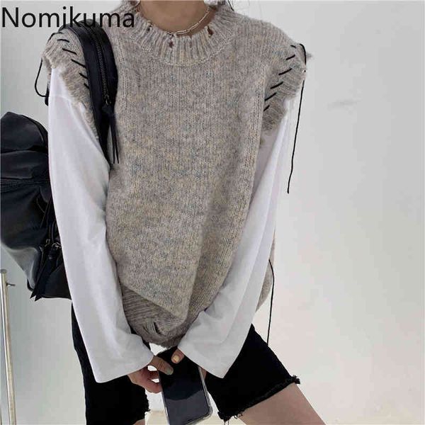 nomikuma knitted vest women autumn winter korean style loose outerwear casual fashion sleeveless pullover sweater 3d548 210514, White
nomikuma knitted vest women autumn winter korean style loose outerwear casual fashion sleeveless pullover sweater 3d548 210514, White