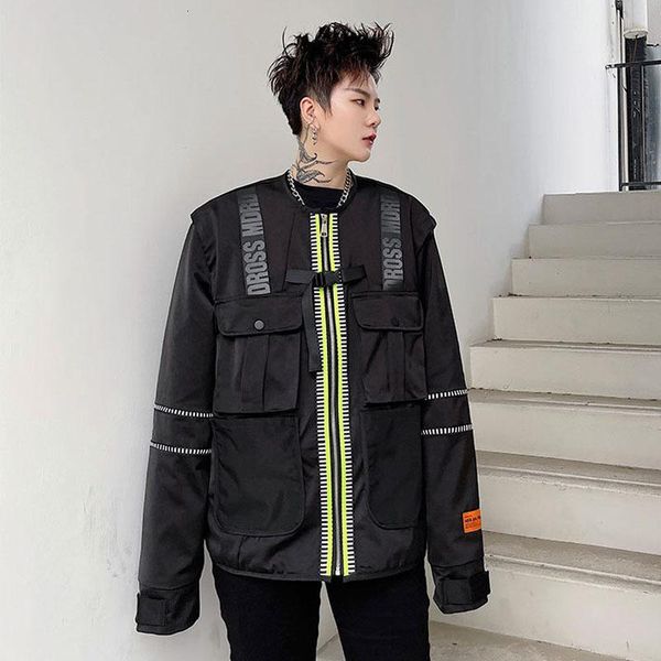 men's jackets spring autumn male black cargo coat men streetwer fashion hip hop casual jacket outerwear u7jx, Black;brown
men's jackets spring autumn male black cargo coat men streetwer fashion hip hop casual jacket outerwear u7jx, Black;brown