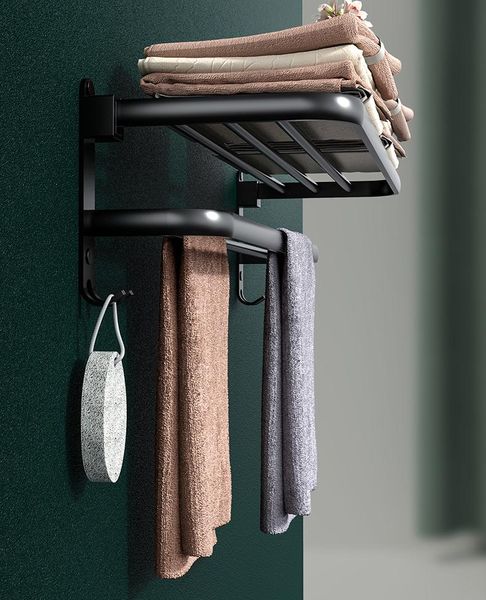 matte black towel rack hanger wall mounted 40-50 cm bar bathroom space aluminum rail hook organizer holder b620 racks
matte black towel rack hanger wall mounted 40-50 cm bar bathroom space aluminum rail hook organizer holder b620 racks