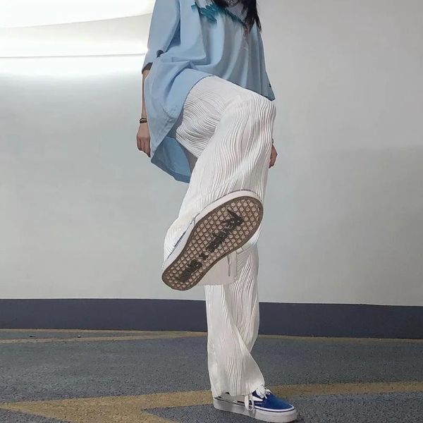 women's pants & capris aesthetic pleated wide leg harajuku fashion women high waist striped streetwear loose korean style trousers plus, Black;white
women's pants & capris aesthetic pleated wide leg harajuku fashion women high waist striped streetwear loose korean style trousers plus, Black;white