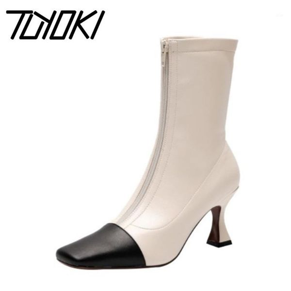 boots tuyoki women geneuine leather shoes ankel sqaure toe zipper mixed color thick heel fashion ladies footwear size 34-421, Black
boots tuyoki women geneuine leather shoes ankel sqaure toe zipper mixed color thick heel fashion ladies footwear size 34-421, Black