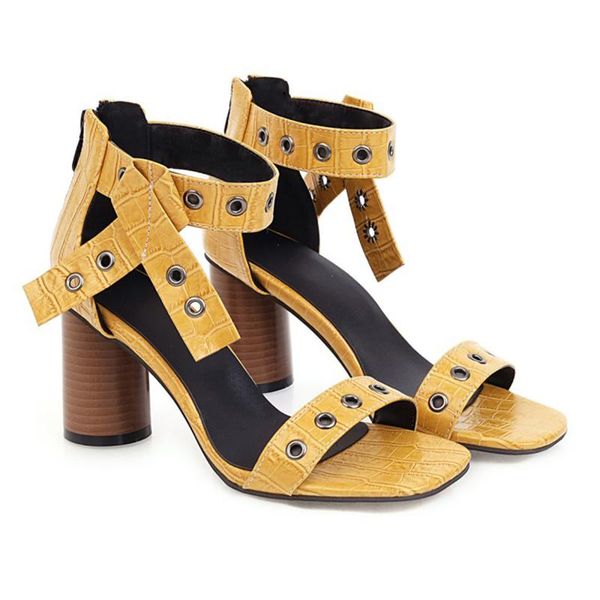 fashion stiletto high heels rivets ankle strap bandage large size 12.5 chunky summer pumps sandals shoes, Black
fashion stiletto high heels rivets ankle strap bandage large size 12.5 chunky summer pumps sandals shoes, Black