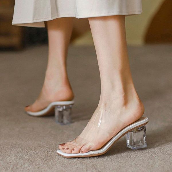 dress shoes transparent high heels women square toe sandals summer woman clear pumps wedding jelly buty damskie slippers, Black
dress shoes transparent high heels women square toe sandals summer woman clear pumps wedding jelly buty damskie slippers, Black