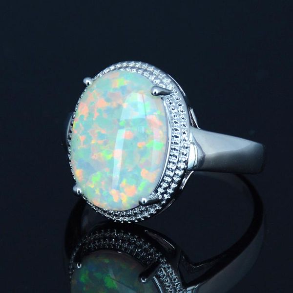 cluster rings cool big blue / white fire opal stone ring for men, Golden;silver
cluster rings cool big blue / white fire opal stone ring for men, Golden;silver
