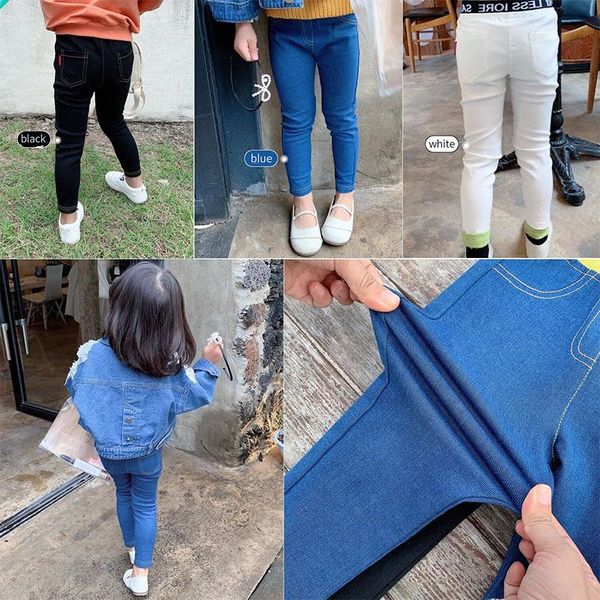 trousers girls pencil pants 2021 fall girl baby comfortable leggings kids casual stitching color slim, Blue 
trousers girls pencil pants 2021 fall girl baby comfortable leggings kids casual stitching color slim, Blue