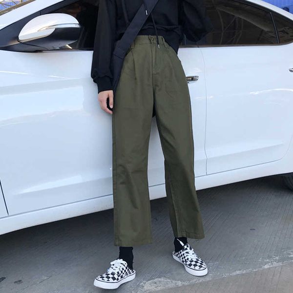 women's pants & capris green pant women solid color oversize bf style japan simple harajuku ankle length office lady vogue straight tro, Black;white
women's pants & capris green pant women solid color oversize bf style japan simple harajuku ankle length office lady vogue straight tro, Black;white
