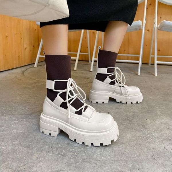 boots punk stylish women platform sock cross strap thick sole riding botas square toe autumn short cowboy botines femme zapatos, Black
boots punk stylish women platform sock cross strap thick sole riding botas square toe autumn short cowboy botines femme zapatos, Black