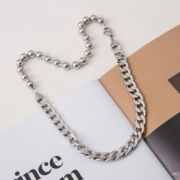 chains personality wild light luxury niche cuban chain stitching hip hop accessories men's simple sweater women, Silver
chains personality wild light luxury niche cuban chain stitching hip hop accessories men's simple sweater women, Silver