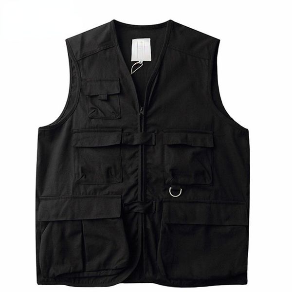 men's jackets sleeveless military tatical cargo vest 2021 mens harajuku streetwear multi pockets hip hop waistcoat japan style, Black;brown
men's jackets sleeveless military tatical cargo vest 2021 mens harajuku streetwear multi pockets hip hop waistcoat japan style, Black;brown