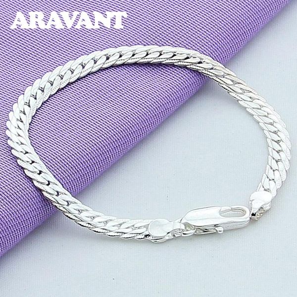 link, chain arrival 925 silver jewelry sideways bracelet women men fashion, Black
link, chain arrival 925 silver jewelry sideways bracelet women men fashion, Black