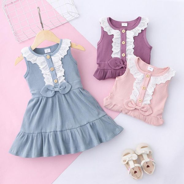 girl's dresses korean fashion baby girl lace ribbed sleeveless bowknot princess dress 18m-6 years kids clothes casual infant party, Red;yellow
girl's dresses korean fashion baby girl lace ribbed sleeveless bowknot princess dress 18m-6 years kids clothes casual infant party, Red;yellow