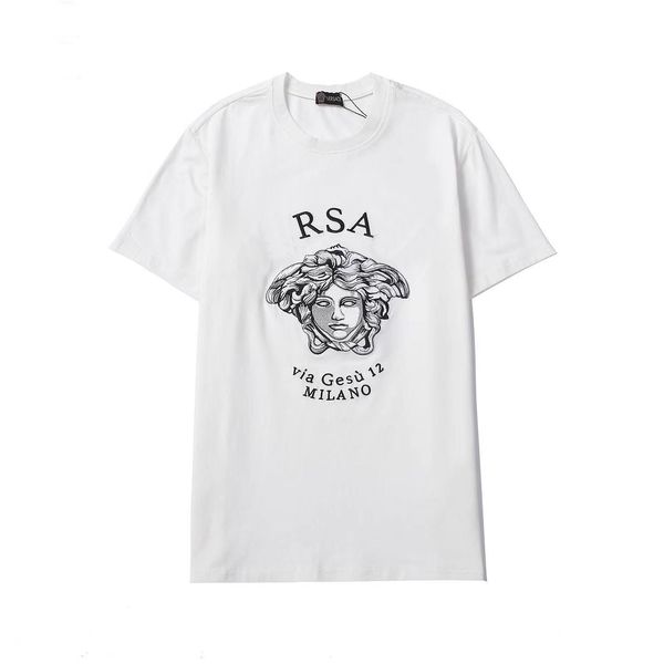 2021 summer short-sleeved t-shirt men's trendy brand fashion pattern personality short two-color, White;black
2021 summer short-sleeved t-shirt men's trendy brand fashion pattern personality short two-color, White;black