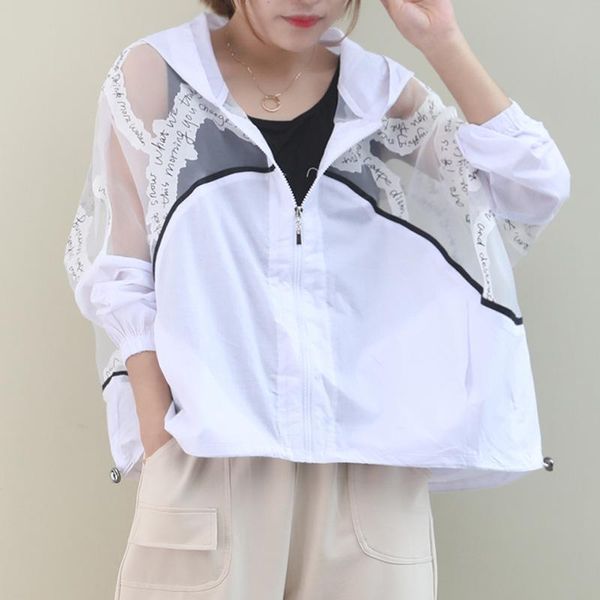 women's jackets summer korean version of large size literary spelling yarn letter printing zipper cardigan sunscreen jacket female 20, Black;brown
women's jackets summer korean version of large size literary spelling yarn letter printing zipper cardigan sunscreen jacket female 20, Black;brown
