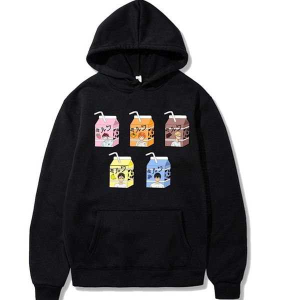 men's hoodies & sweatshirts harajuku japan anime haikyuu kawaii cartoon milk of volleyball junior streetwear men/women winter warm sw, Black
men's hoodies & sweatshirts harajuku japan anime haikyuu kawaii cartoon milk of volleyball junior streetwear men/women winter warm sw, Black