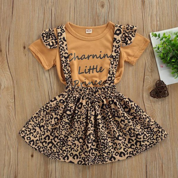 summer girl two-piece suit letter print flying sleeve rround neck and fashion leopard suspender skirt birthday party clothing sets, White
summer girl two-piece suit letter print flying sleeve rround neck and fashion leopard suspender skirt birthday party clothing sets, White