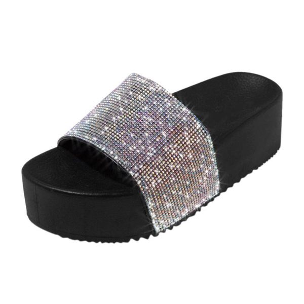 women sandals platform wedges bohemian beach shoes slippers summer crystal diamond flip flops slides slipper, Black
women sandals platform wedges bohemian beach shoes slippers summer crystal diamond flip flops slides slipper, Black