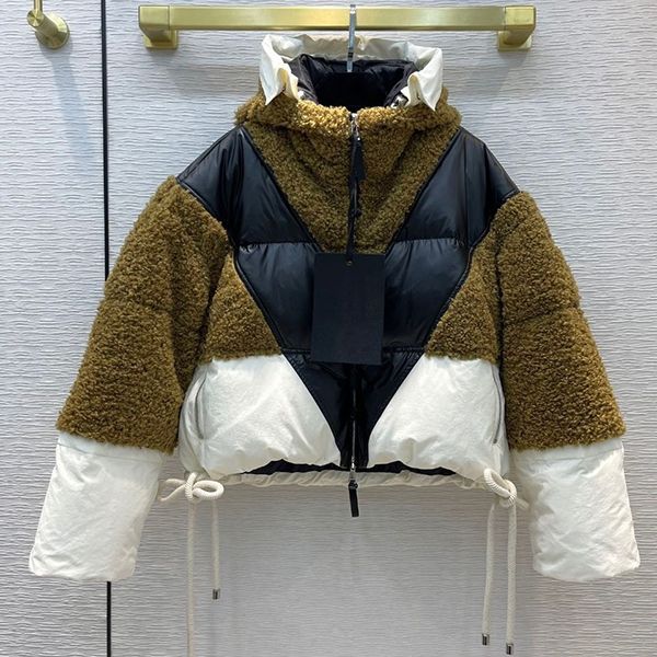 20222 fashion women warm jacket patchwork solf cashmere coat parka female girl mo paris luxury contrast color, Black;brown
20222 fashion women warm jacket patchwork solf cashmere coat parka female girl mo paris luxury contrast color, Black;brown