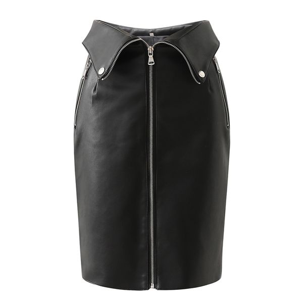 fashion women wrap skirts elegant ladies pu high waist pencil streetwear female zipper slim girls chic 210427, Black
fashion women wrap skirts elegant ladies pu high waist pencil streetwear female zipper slim girls chic 210427, Black