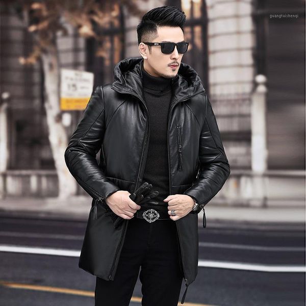 genuine leather jacket men hooded men's sheepskin coat white duck down jackets autumn winter clothes ropa hombre 2021 pph1824 & faux, Black
genuine leather jacket men hooded men's sheepskin coat white duck down jackets autumn winter clothes ropa hombre 2021 pph1824 & faux, Black