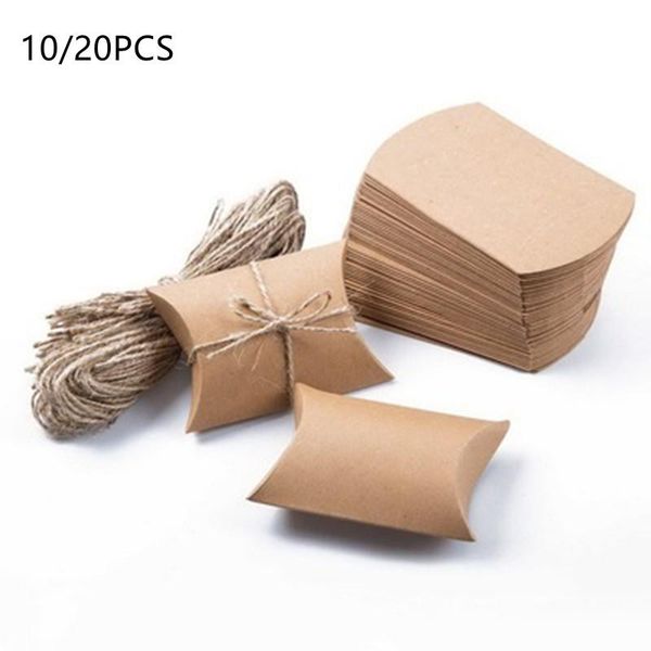 gift wrap 10/20pcs kraft paper box pillow shape candy wedding favor boxes for home baby shower kids birthday party supplies 2021
gift wrap 10/20pcs kraft paper box pillow shape candy wedding favor boxes for home baby shower kids birthday party supplies 2021