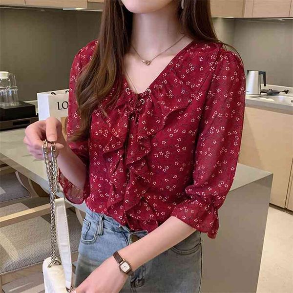 fashion female floral retro blouses chiffon casual shirt office ladies blouse summer for women 210507, White
fashion female floral retro blouses chiffon casual shirt office ladies blouse summer for women 210507, White