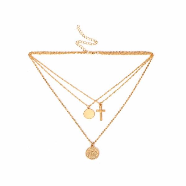 rongho vintage multi layer cross chokers necklaces for women gold metal coin circle penant necklace boho bijoux, Golden;silver
rongho vintage multi layer cross chokers necklaces for women gold metal coin circle penant necklace boho bijoux, Golden;silver