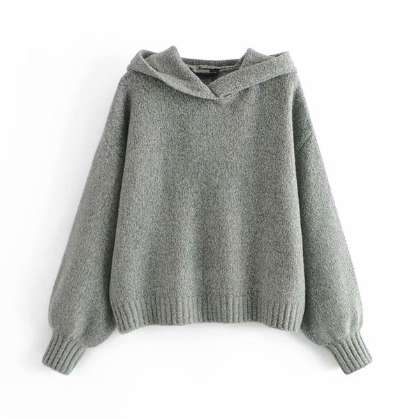 casual woman grey loose hooded sweaters autumn winter fashion ladies soft thick pullover girls chic oversized knitwear 210515, White;black
casual woman grey loose hooded sweaters autumn winter fashion ladies soft thick pullover girls chic oversized knitwear 210515, White;black