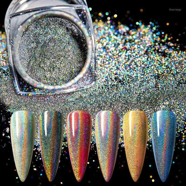 nail holographic laser glitter powder art pigment shining gradient sequin mirror chorme polish dust1, Silver;gold
nail holographic laser glitter powder art pigment shining gradient sequin mirror chorme polish dust1, Silver;gold