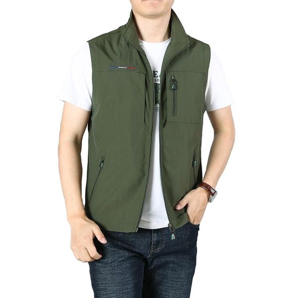 men's vests waistcoat jackets vest 2021 solid color stand collar climbing hiking outdoor work sleeveless with pocket, Black;white
men's vests waistcoat jackets vest 2021 solid color stand collar climbing hiking outdoor work sleeveless with pocket, Black;white